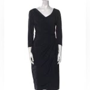 Black Dress By Carmen Marc Valvo US L